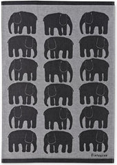 Finlayson kitchen towel Elefantti 50x70 cm 2 pcs black - Soposopo