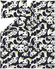 Finlayson children's duvet set Sukukokous 120x160+40x60 cm black/white - Soposopo