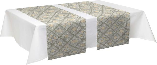 Table runner Käpyset 40x140 cm beige - Soposopo