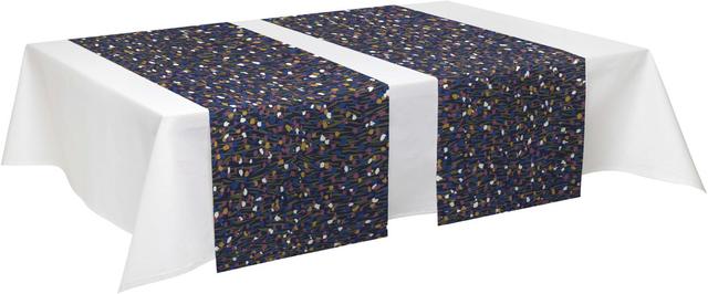 Table runner Sievä 40x140 cm blue/plum - Soposopo