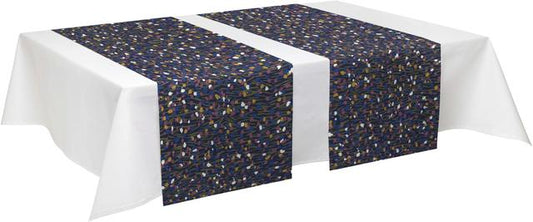 Table runner Sievä 40x140 cm blue/plum - Soposopo