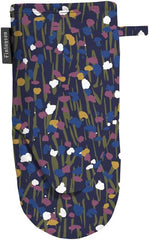 Oven mitt Sievä 15x30 cm blue/plum - Soposopo