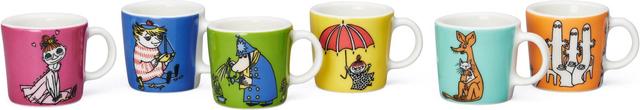 Moomin Mini Mug Set 6pcs 3rd Classics - Soposopo