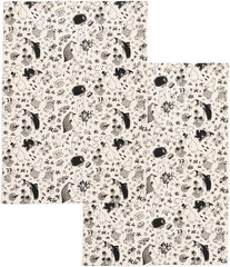 Moomin Arabia Kitchen Towel Set. 50x70cm White - Soposopo