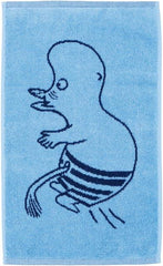 Moomin Arabia Hand Towel 30x50 Moomintroll Blue GOTS - Soposopo