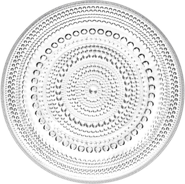 Iittala Kastehelmi Plate 17cm clear - Soposopo