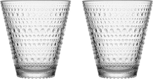 Iittala Kastehelmi Drinking Glass 30cl clear set of 2 - Soposopo