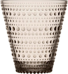 Iittala Kastehelmi Drinking Glass 30cl set of 2 linen - Soposopo