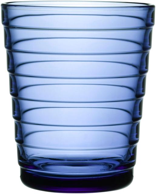 Iittala Aino Aalto Drinking Glass 22cl ultramarine blue set of 2 - Soposopo