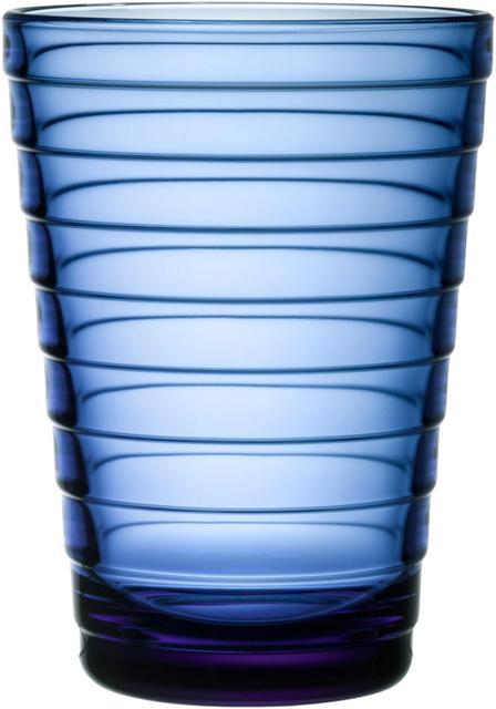 Iittala Aino Aalto Drinking Glass 33cl ultramarine blue set of 2 - Soposopo
