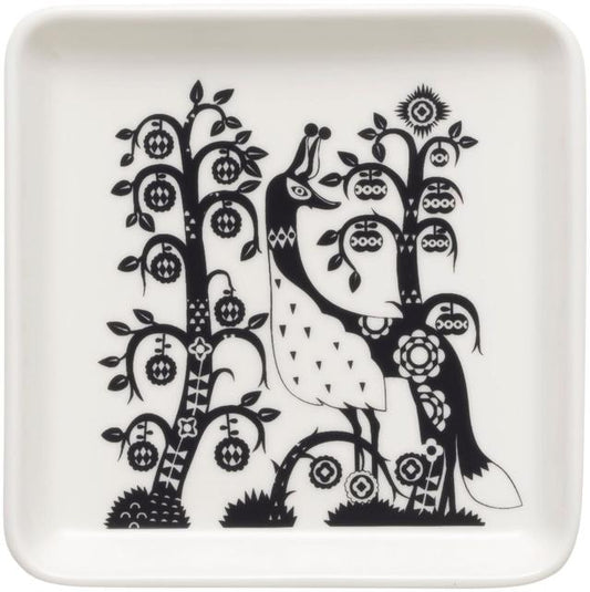 Iittala Taika Square Plate 12x12cm black - Soposopo
