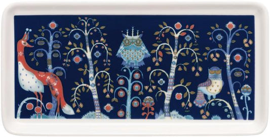 Iittala Taika Rectangle Plate 12x24cm blue - Soposopo