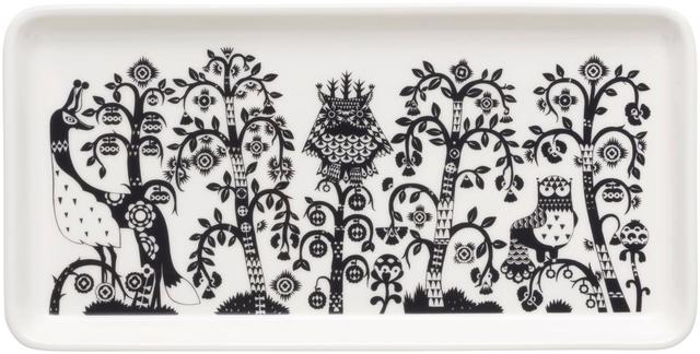 Iittala Taika Rectangle Plate 12x24cm black - Soposopo