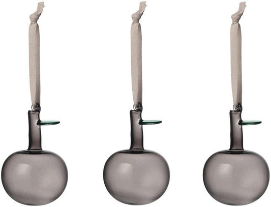 Iittala Glass Apple grey set of 3 - Soposopo