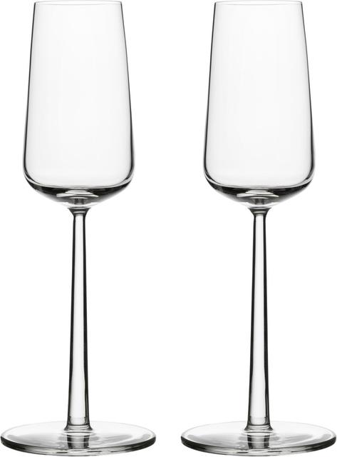 Iittala Essence Champagne Glass 21cl set of 2 clear - Soposopo