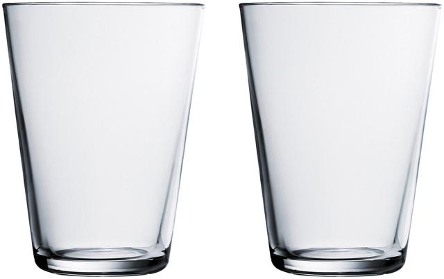 Iittala Kartio Drinking Glass 40cl clear set of 2 - Soposopo