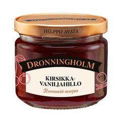 Dronningholm Cherry Vanilla Jam 280g (Kirsikka-vaniljahillo)