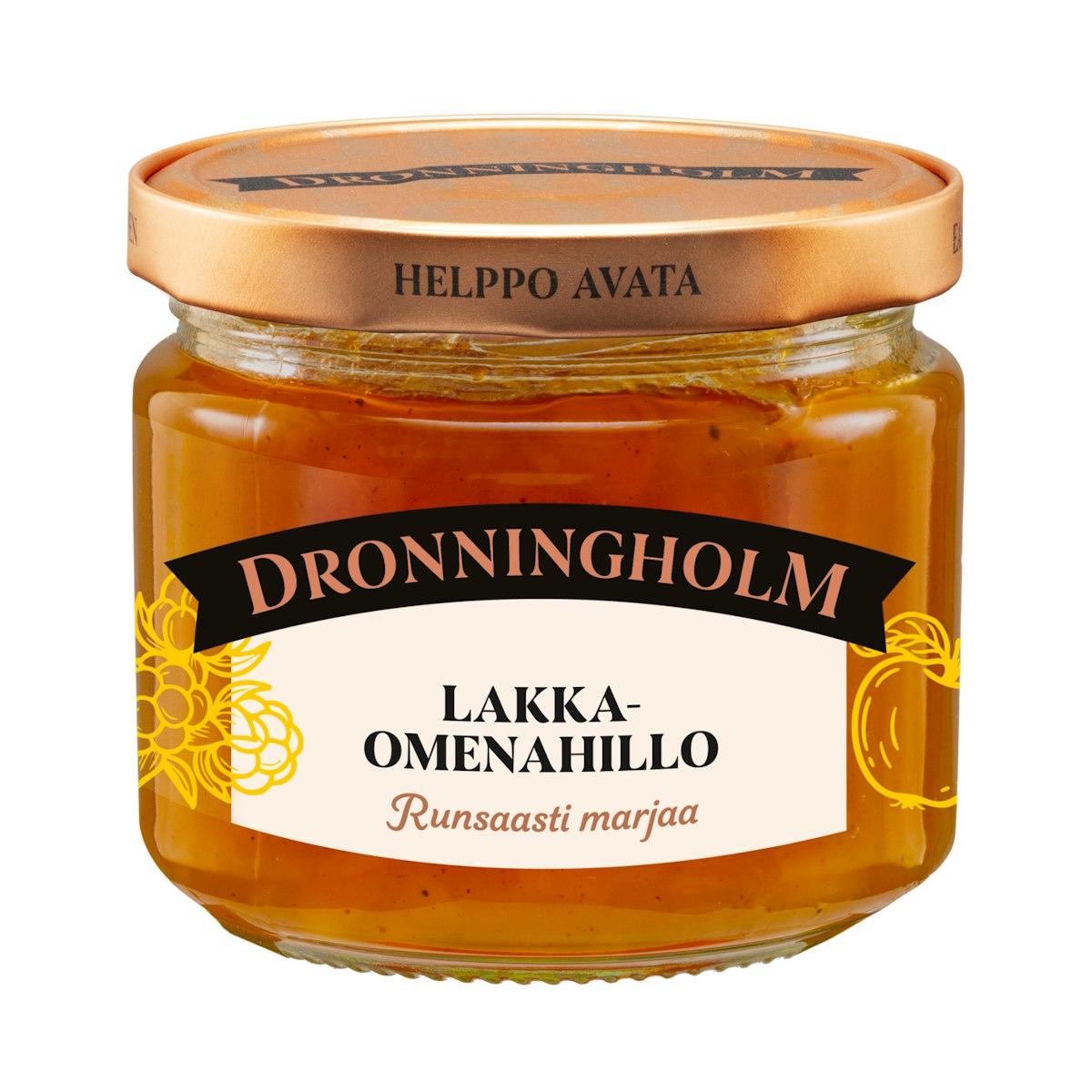 Dronningholm Cloudberry & Apple Jam 280g (Lakka-omenahillo)