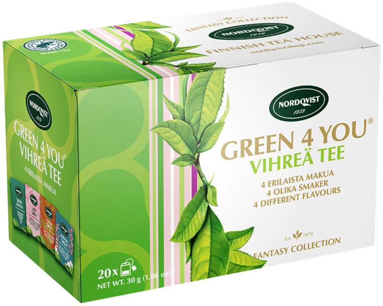 Nordqvist Green 4You Tea 1 Box of 30g 1.1oz - Soposopo