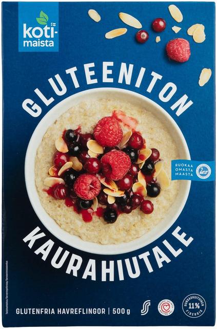 Kotimaista gluten-free oatmeal flakes 500 g - Soposopo