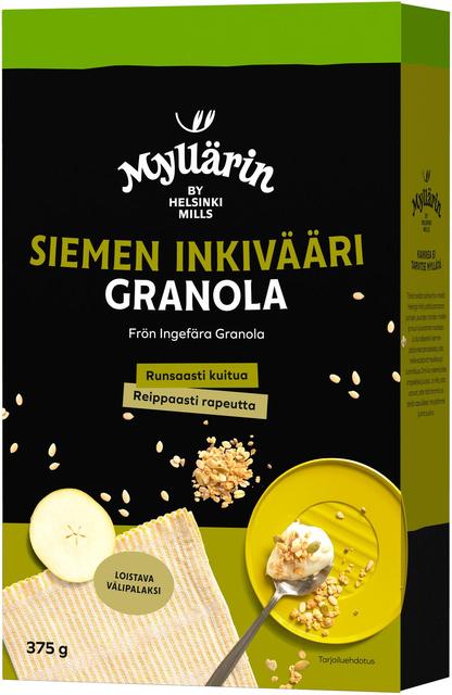 Myllärin Seed-Ginger Granola 375 g - Soposopo
