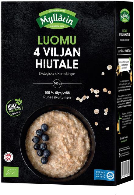 Myllärin Organic 4-Grain Flakes 500 g - Soposopo