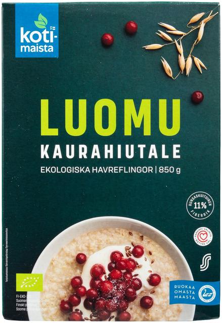 Kotimaista organic oatmeal flakes 850 g - Soposopo