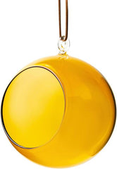 Muurla Candle Lantern Decorative Ball Amber 12 cm - Soposopo