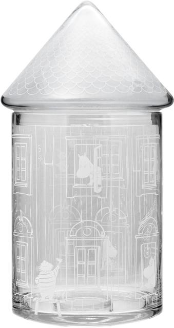 Muurla Glass Jar Storage Box Moomin House 30.5 cm - Soposopo