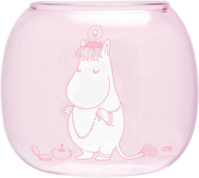 Muurla Candle Lantern Moomin Snorkmaiden Pink 9.5 cm - Soposopo