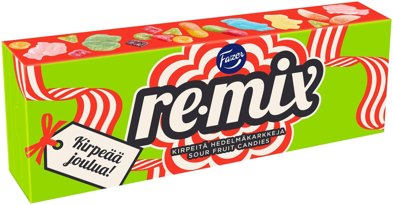 Fazer Remix Sour Christmas Candy Box 450g | Assorted Sour Fruit
