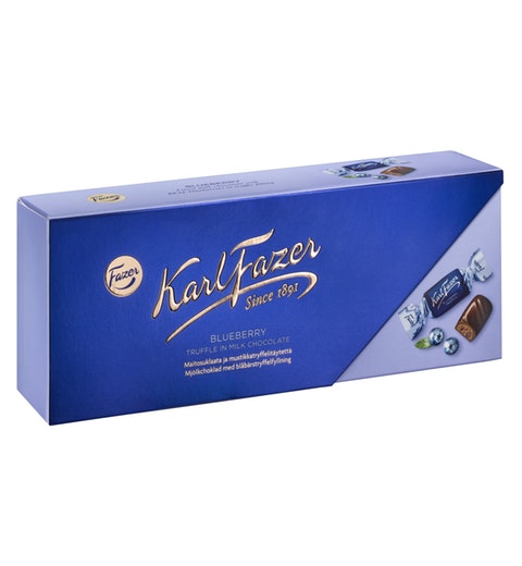 Fazer Karl Fazer Blueberry Truffle Chocolate 1 Box of 270g 6.3oz - Soposopo