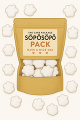 SÖPÖSÖPÖ Scandinavian Treat Pack – Lumipantteri Fruit & Menthol Candies – 150g Nordic Candy Bag – Sugar-Coated Salty Licorice with Vanilla – Unique Arctic Flavor soposopo pack