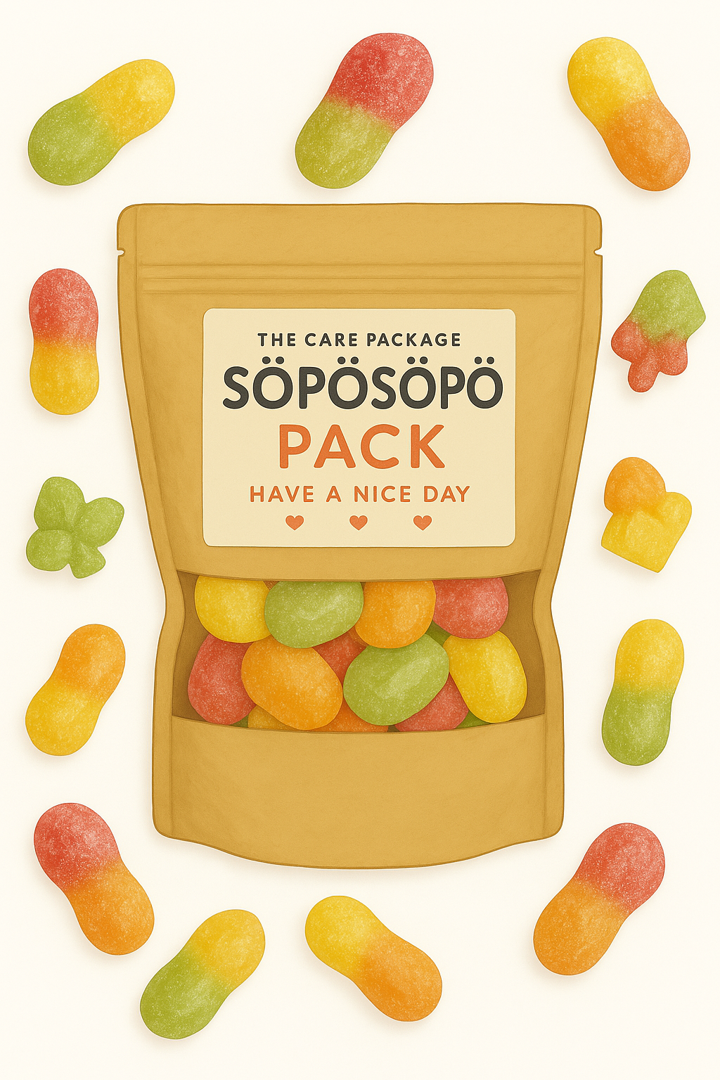 SÖPÖSÖPÖ Scandinavian Treat Pack – Remix Happokielet Sour Strips – 150g Nordic Candy Bag – Tangy & Fruity Vegan Gummies – Colorful Party Favorite soposopo pack soposopo pack