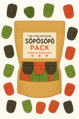 SÖPÖSÖPÖ Scandinavian Treat Pack – Remix Movies Mask Gummies – 150g Nordic Candy Bag – Apple, Strawberry & Anise Flavors – Vegan, Palm Oil Free, Movie Night Mix soposopo pack