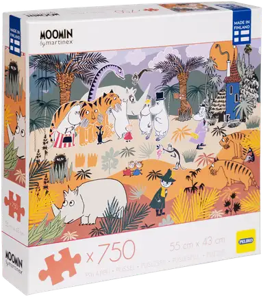 Peliko Moomin Puzzle 750 Pieces Savannah - Soposopo