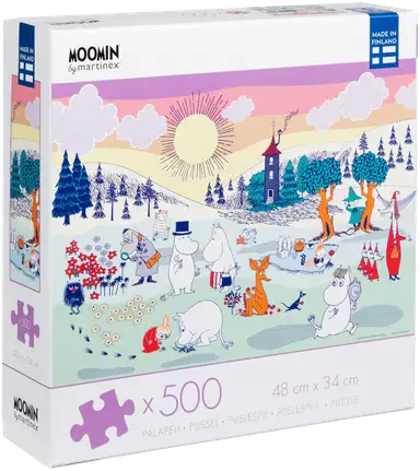 Peliko Moomin Puzzle 500 Pieces - A Day in Moominvalley - Soposopo