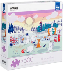Peliko Moomin Puzzle 500 Pieces - A Day in Moominvalley - Soposopo