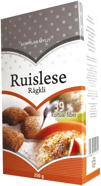 Rye Bran 250 g. Korpelan Mylly - Soposopo