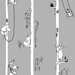 Sandudd non-woven wallpaper Moomin 5351-1 0.53m x 10.05m - Soposopo