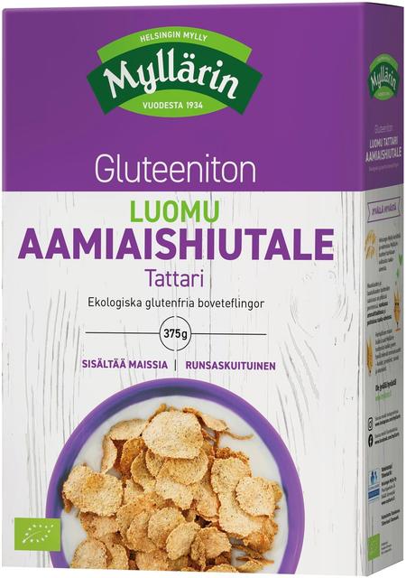 Myllärin Gluten-Free Organic Buckwheat Breakfast Flakes 375 g - Soposopo