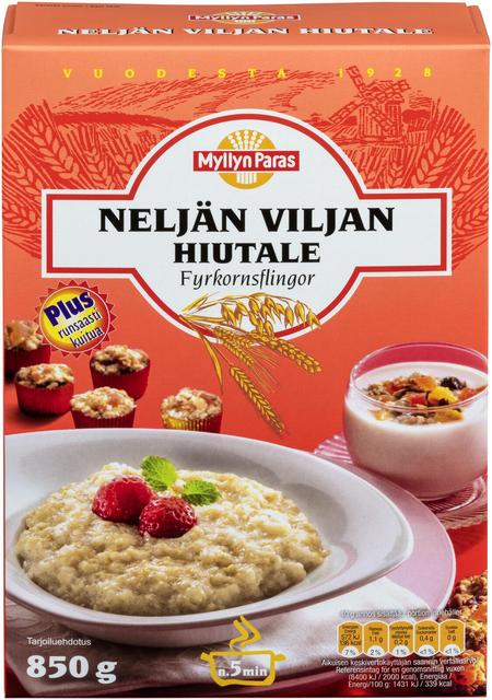 Myllyn Paras Four-Grain Flakes 850 g - Soposopo