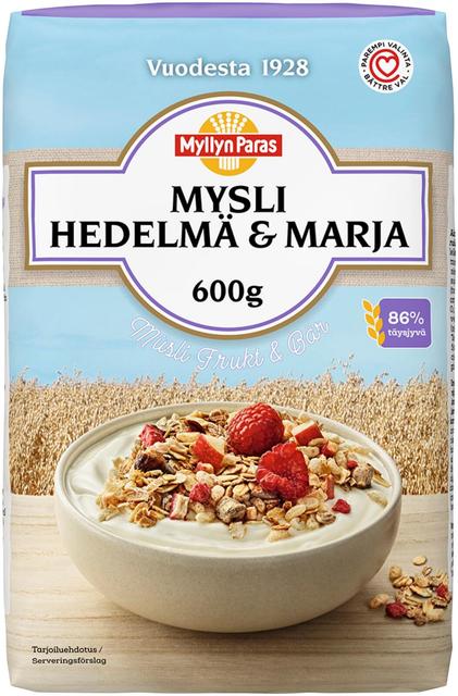 Myllyn Paras Muesli Fruit & Berry 600 g - Soposopo