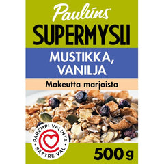 Paulúns mustikka ja vanilja mysli 500g - Soposopo