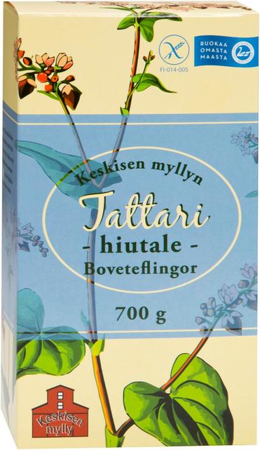 Keskisen Myllyn Finnish Whole-Grain Buckwheat Flakes 700 g - Soposopo