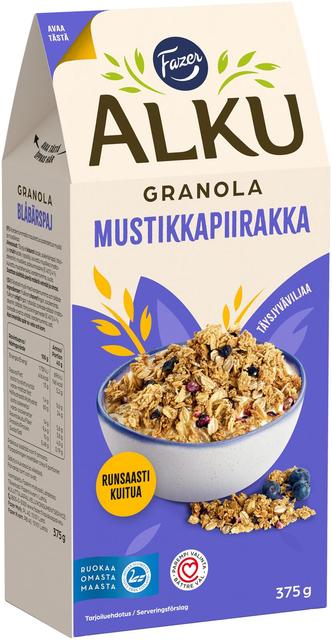 Fazer Alku Blueberry Pie Granola 375 g - Soposopo