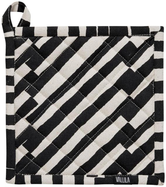 Vallila potholder Tove set of 2 20x20cm black - Soposopo