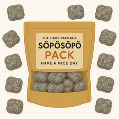 SÖPÖSÖPÖ Scandinavian Treat Pack – Cloetta Salmiakkitassu Salty Licorice Paws Gummies – 150g SÖPÖSÖPÖ Pack
