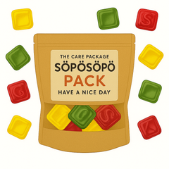 SÖPÖSÖPÖ Scandinavian Treat Pack – Malaco Alphabet Fruit Gummies – 150g SÖPÖSÖPÖ pack