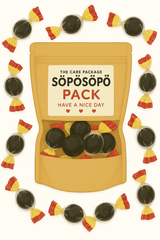 SÖPÖSÖPÖ Scandinavian Treat Pack - Halva Salmiakkikirppu – 150g SÖPÖSÖPÖ pack